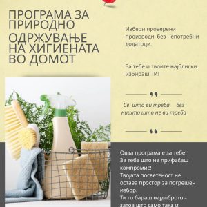 Природно одржување на хигиената во домот